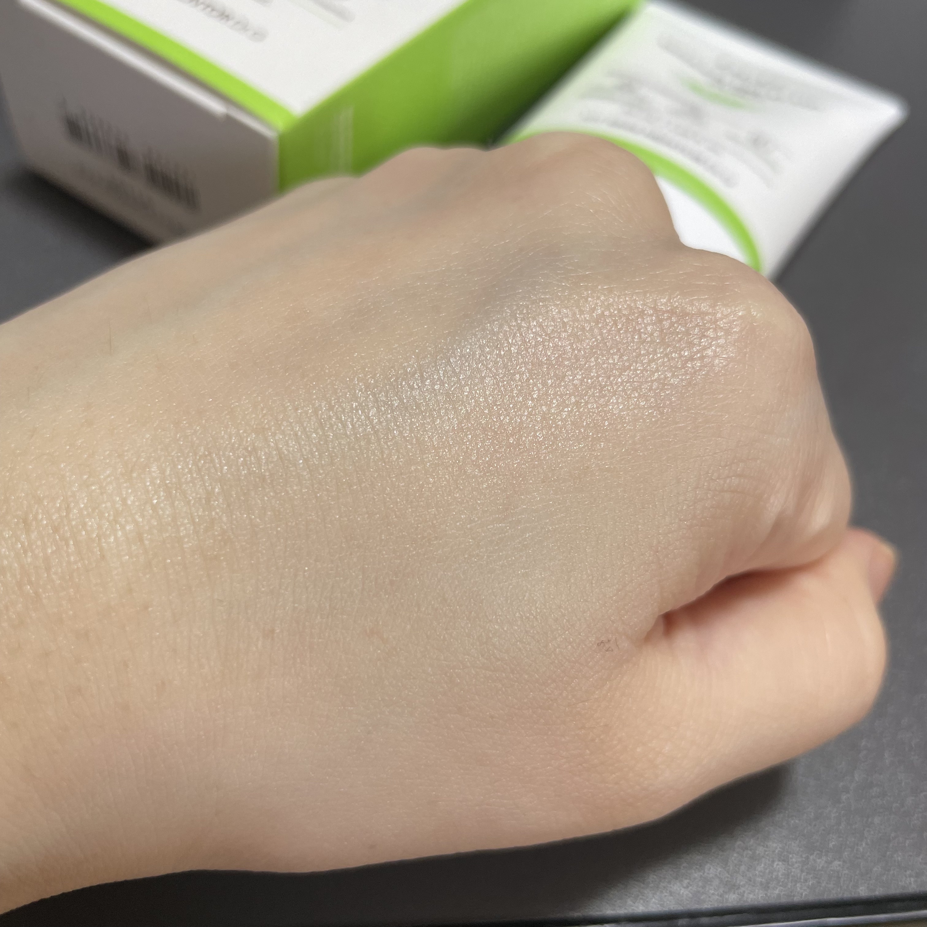 グリーンマイルドアップサンプラス/Dr.G/日焼け止めクリームを使ったクチコミ（3枚目）