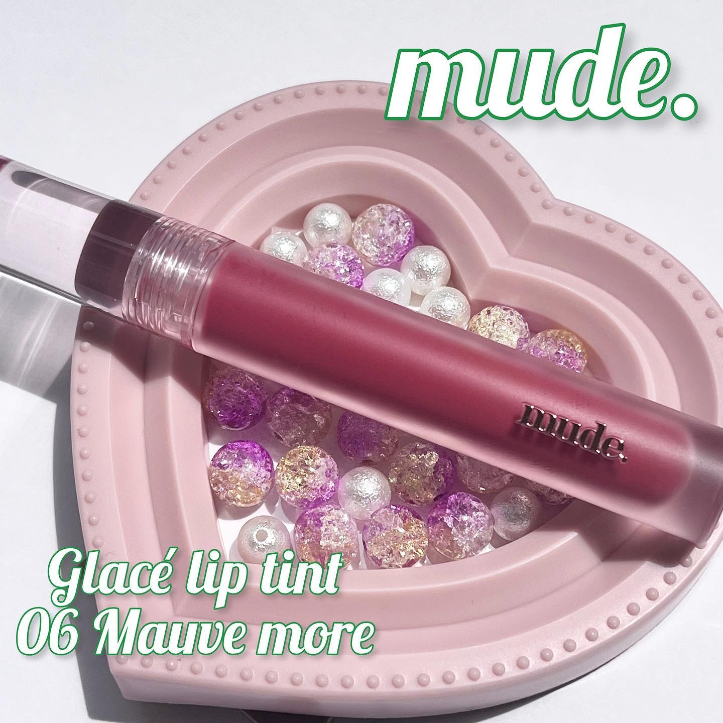 グラッセリップティント 06 モーヴモア/mude./リップティントを使ったクチコミ（1枚目）