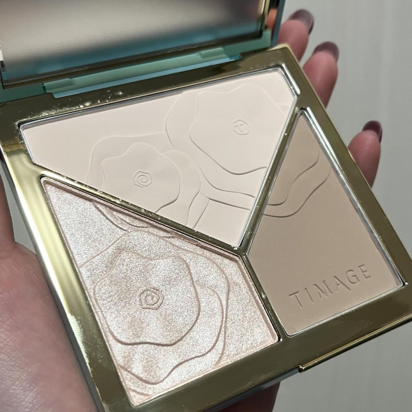 ハイライトシェーディングパレット/TIMAGE/パウダーハイライトを使ったクチコミ(2枚目)