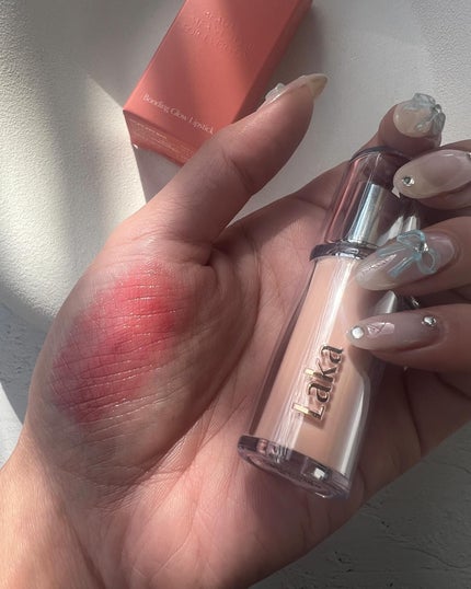 ボンディンググロウリップスティック/Laka/口紅を使ったクチコミ(3枚目)