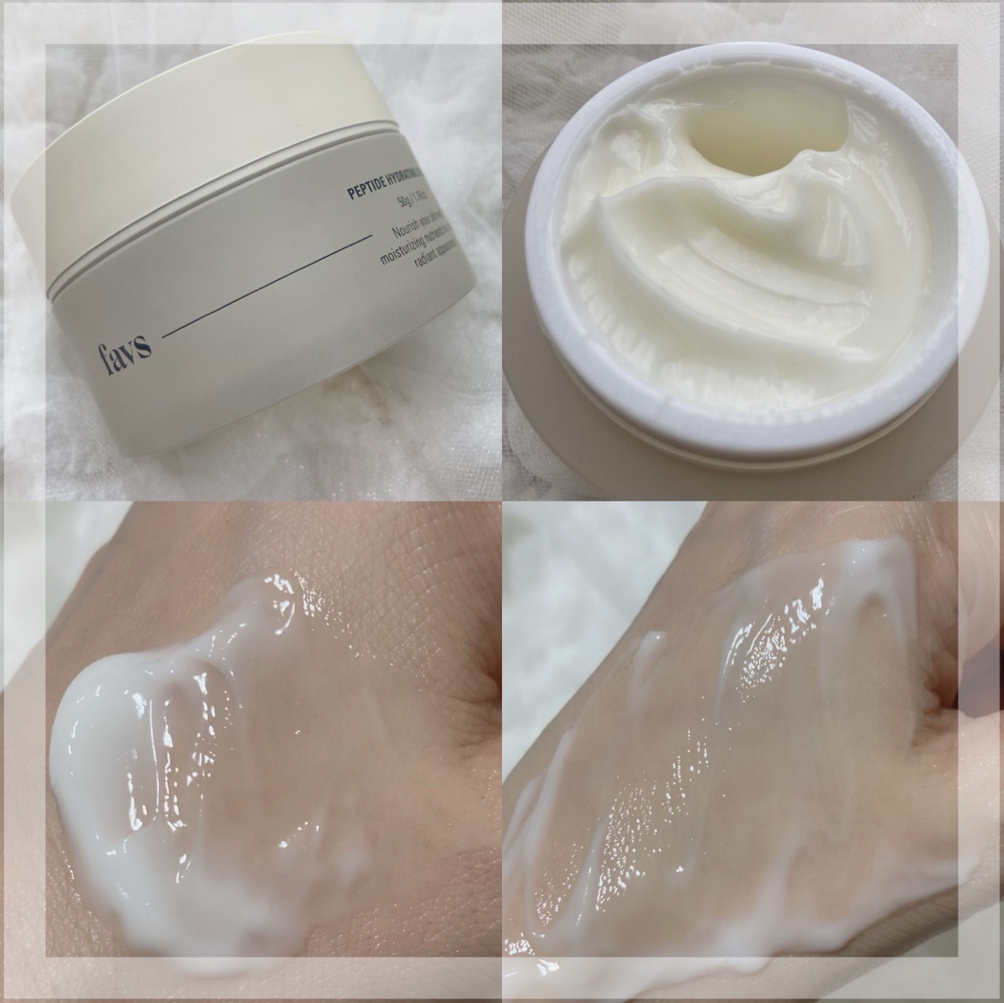ペプチドハイドレーティングクリーム/favs/フェイスクリームを使ったクチコミ（3枚目）