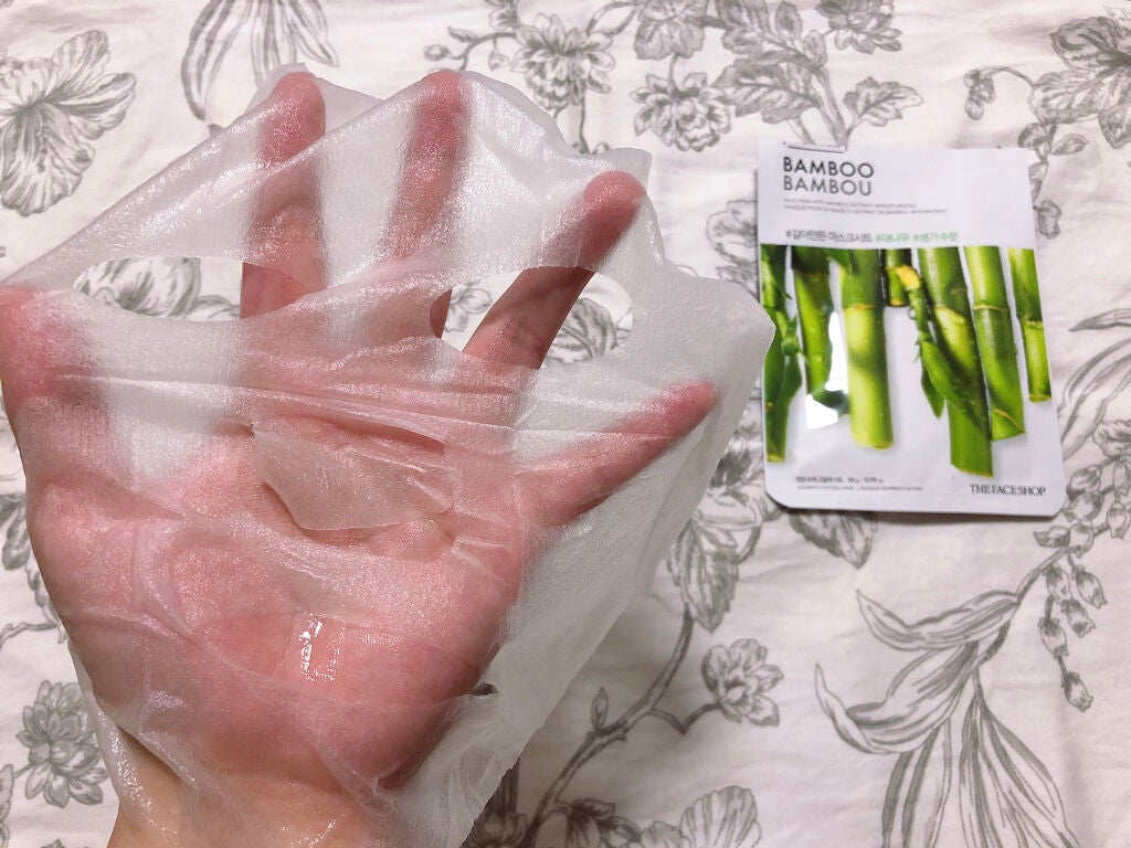 すりおろした自然植物を詰め込んだリアルネイチャーマスクシート/THE FACE SHOP/シートマスク・パックを使ったクチコミ(2枚目)