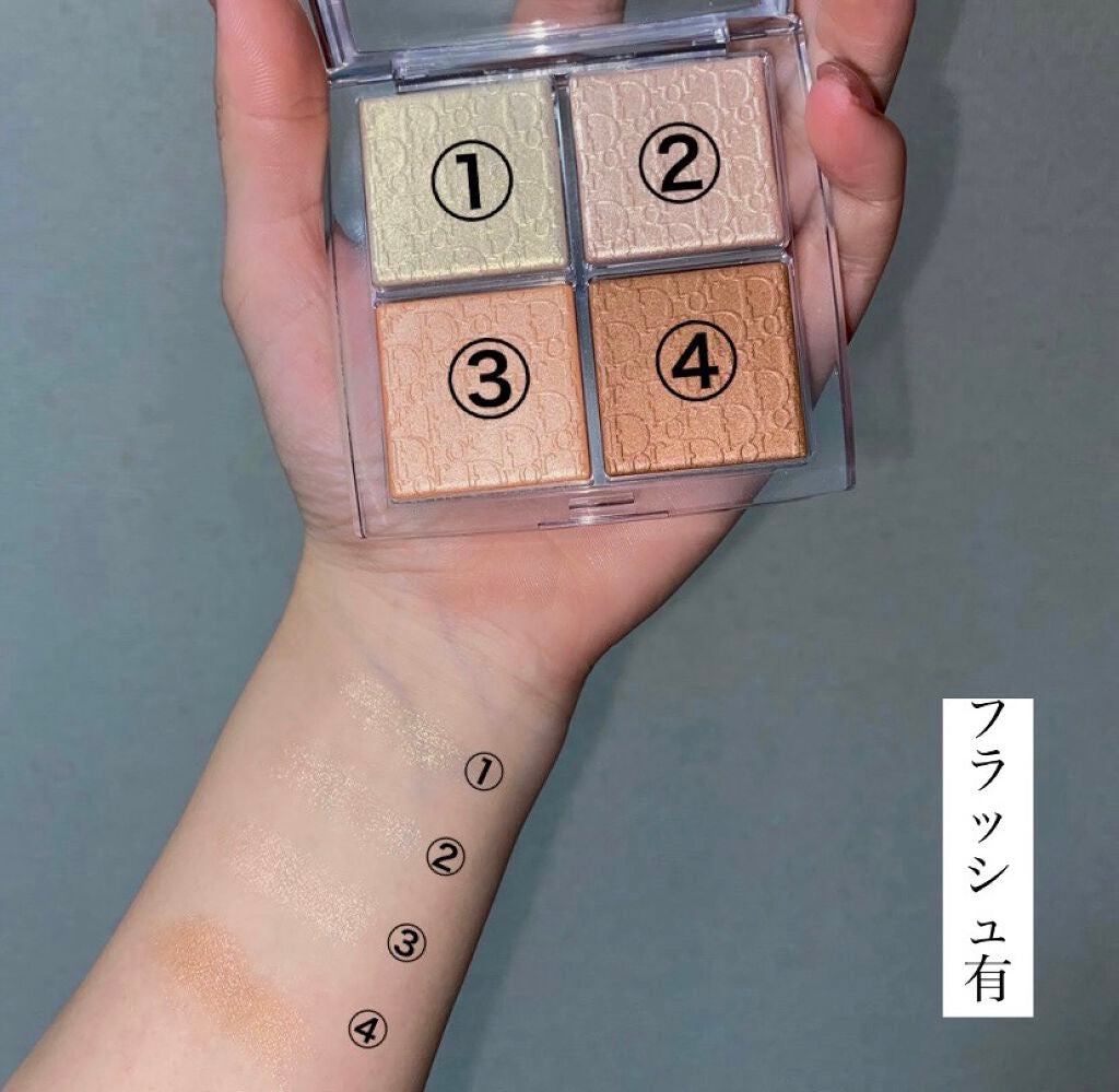 ディオール バックステージ フェイス グロウ パレット/Dior/ハイライトを使ったクチコミ(3枚目)