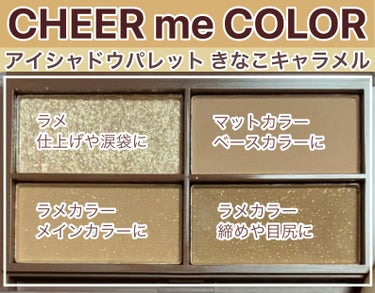 CHEER me COLOR アイシャドウ/セリア/アイシャドウパレットを使ったクチコミ（2枚目）