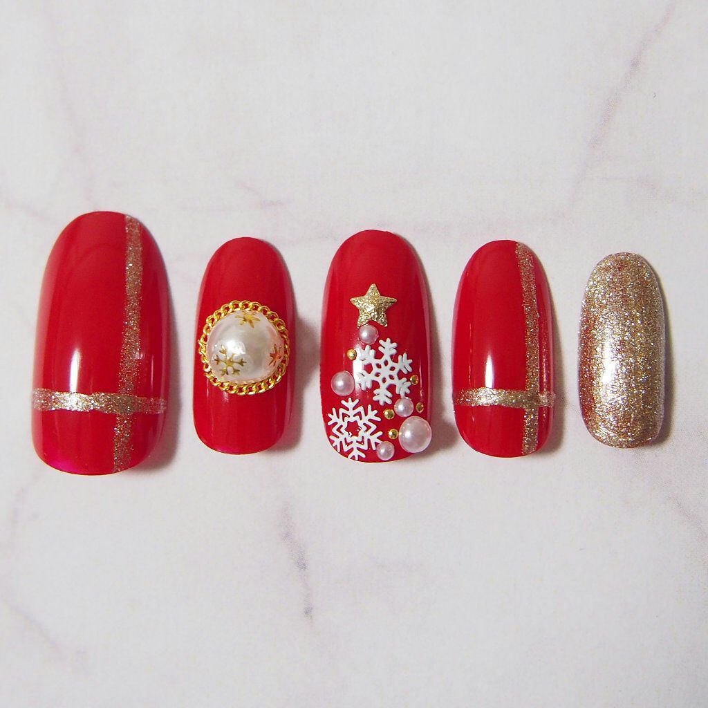 ネイルパーツ/セリア/ネイルチップ・パーツを使ったクチコミ（2枚目）