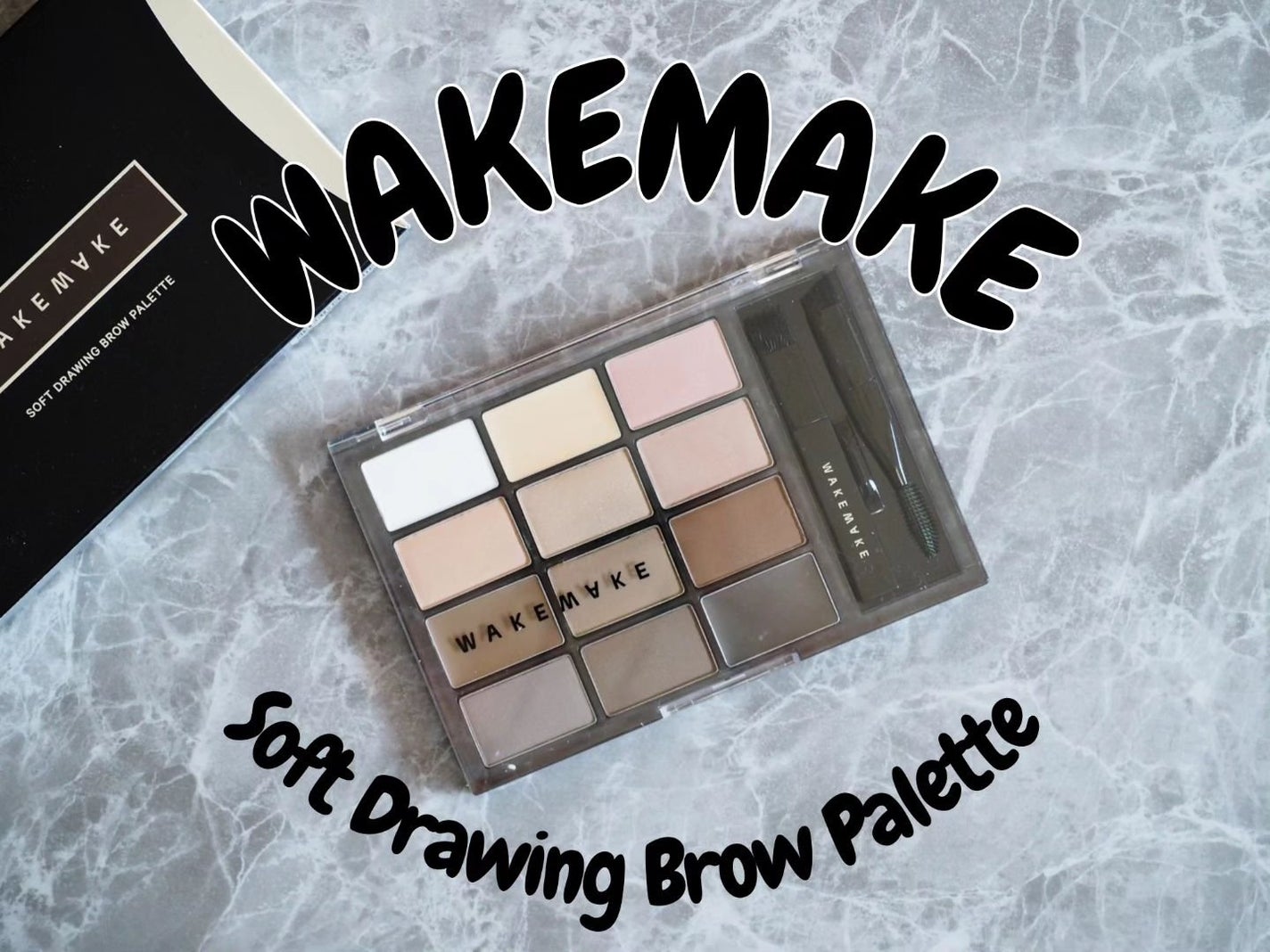 ソフトドローイングブロウパレット/wakemake/パウダーアイブロウを使ったクチコミ(1枚目)