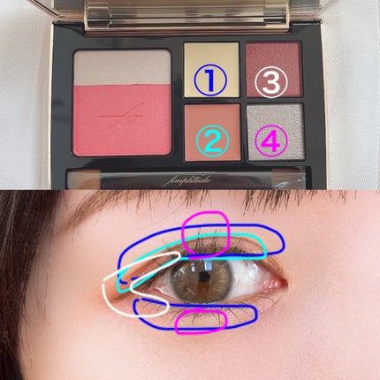 コンスピキュアス アイ&チークカラーパレット リミテッドコレクション a/Amplitude/アイシャドウパレットを使ったクチコミ(5枚目)