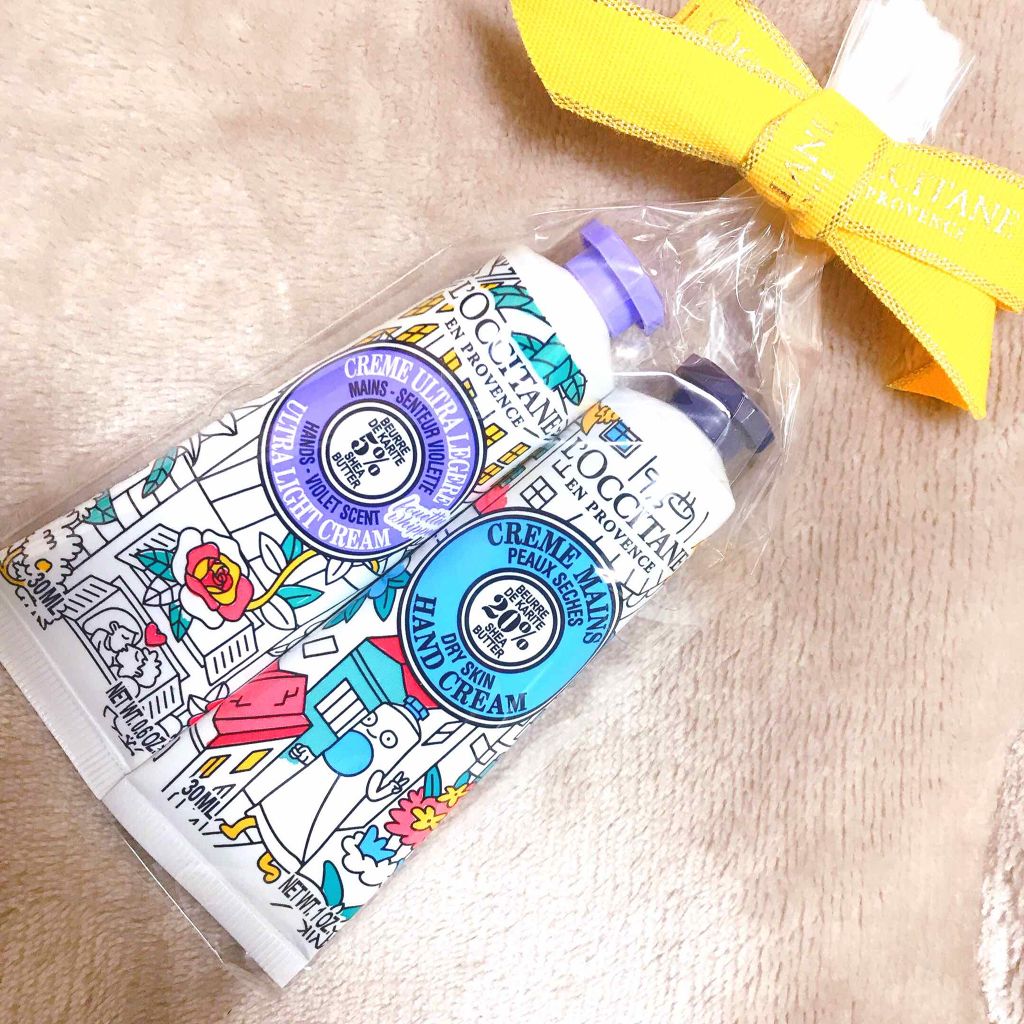 カラーユアシア スノーシア ハンドクリーム(ヴァイオレット)/L'OCCITANE/ハンドクリームを使ったクチコミ（1枚目）