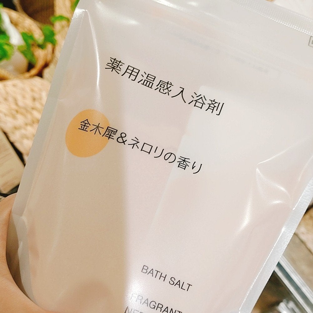 薬用入浴剤 金木犀&ネロリの香り/無印良品/保湿系入浴剤を使ったクチコミ(1枚目)