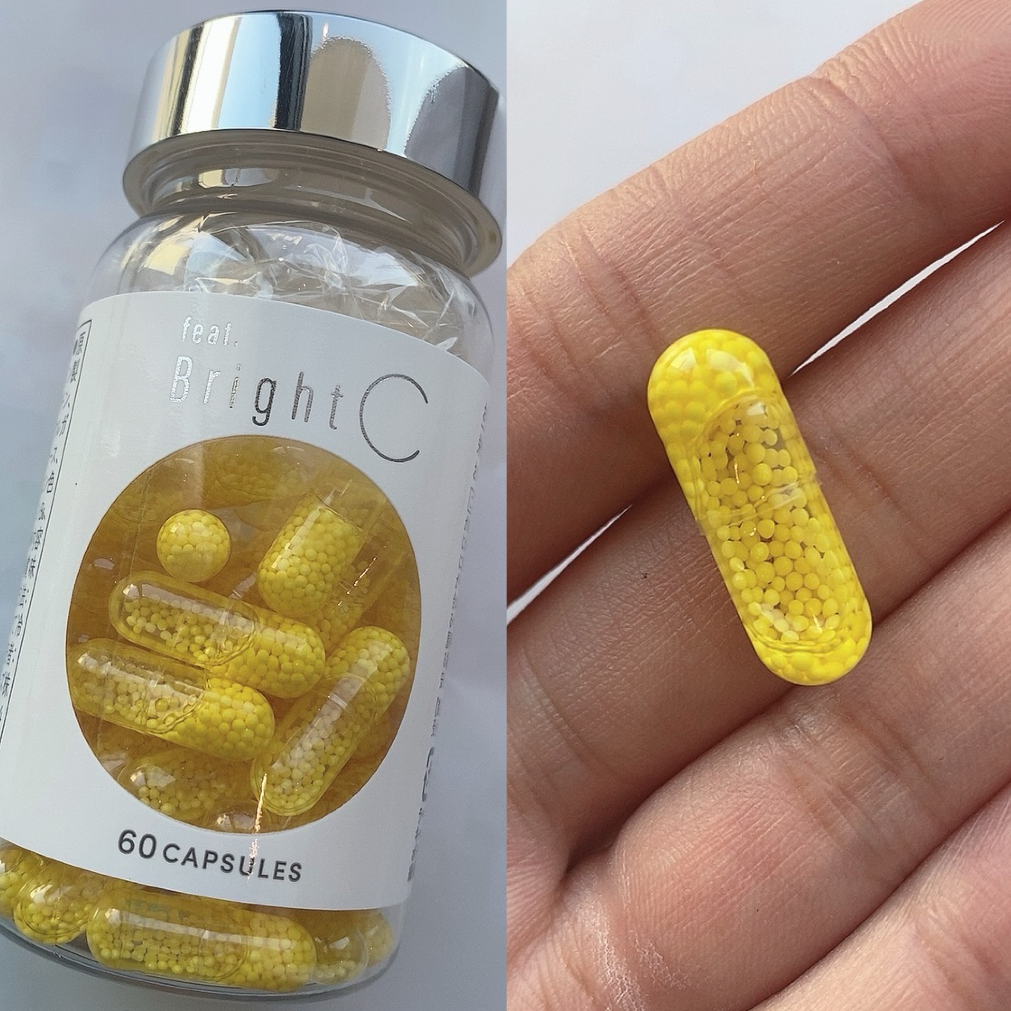 BrightC 詰替え60粒/Feat./美容サプリメントを使ったクチコミ（2枚目）