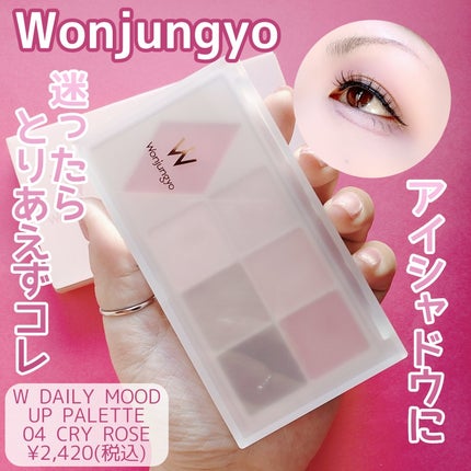 ウォンジョンヨ W デイリームードアップパレット /Wonjungyo/アイシャドウパレットを使ったクチコミ(1枚目)