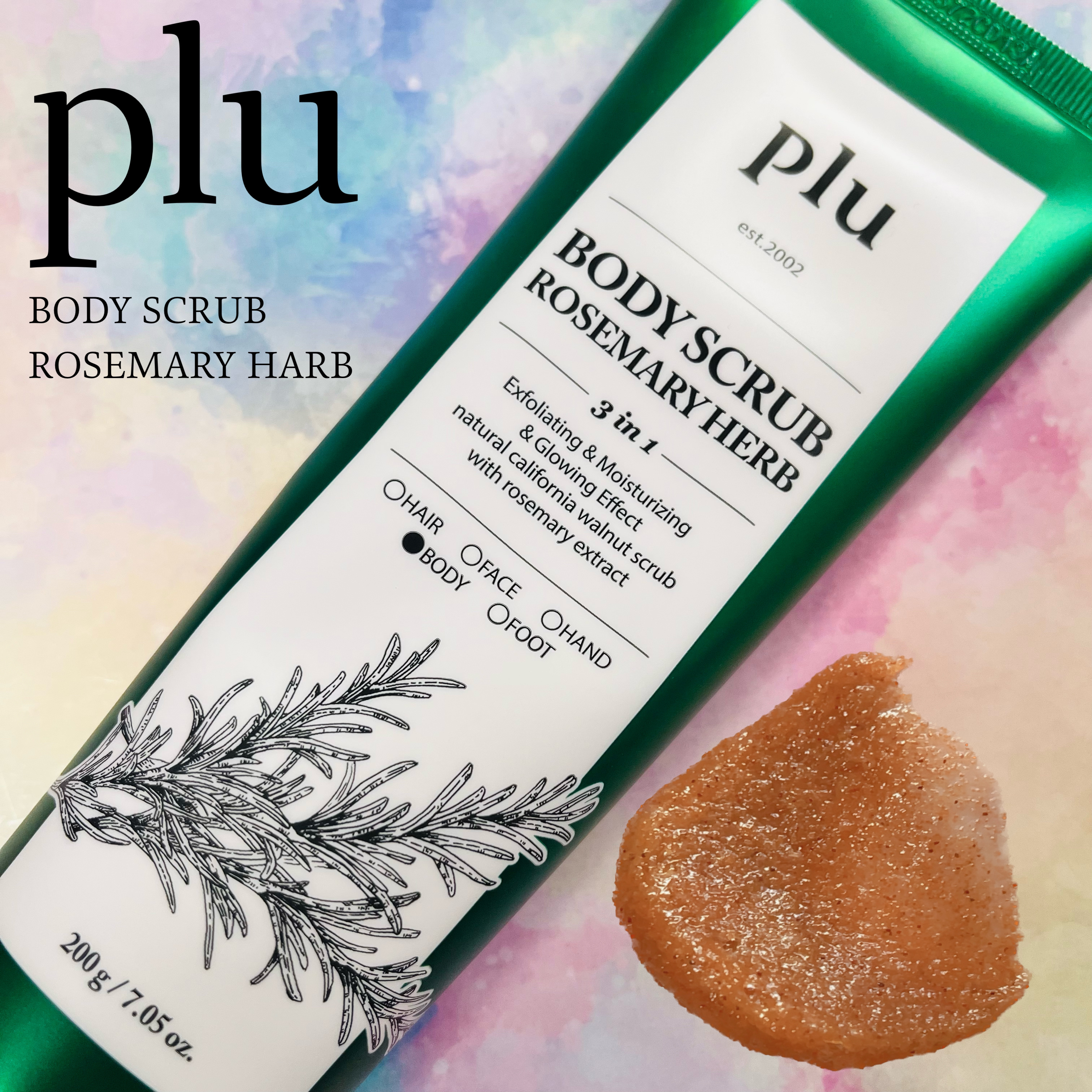 オリジナルボディスクラブ ローズマリーハーブ/plu/ボディスクラブを使ったクチコミ（1枚目）