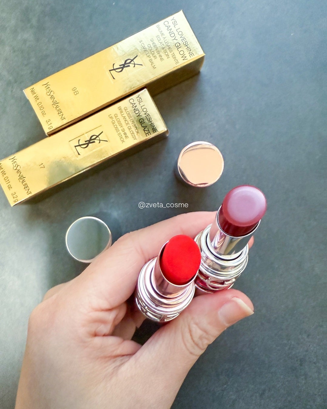 YSL ラブシャイン キャンディグレーズ/YVES SAINT LAURENT BEAUTE/口紅を使ったクチコミ(2枚目)