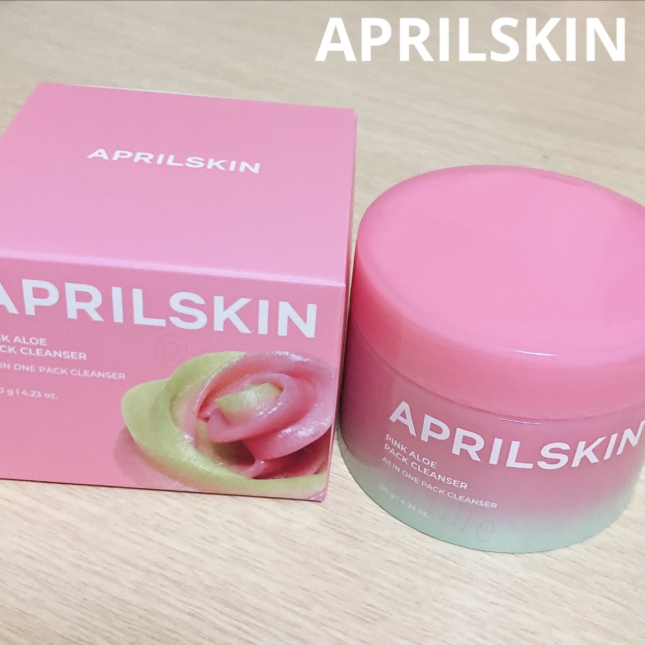 ピンクアロエメレンゲクレンザー/APRILSKIN/その他洗顔料を使ったクチコミ（1枚目）