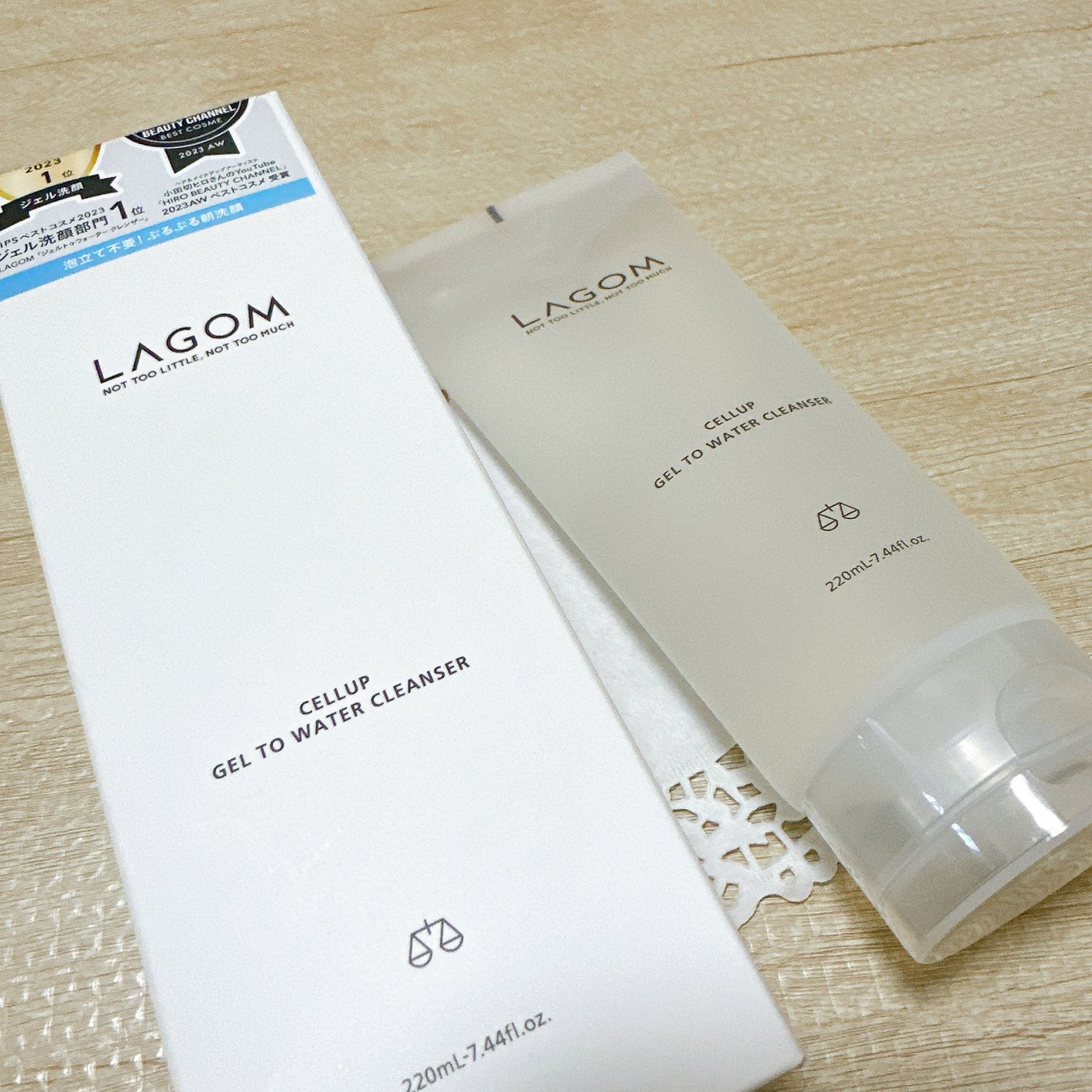 ラゴム ジェルトゥウォーター クレンザー(朝用洗顔)/LAGOM /その他洗顔料を使ったクチコミ(2枚目)