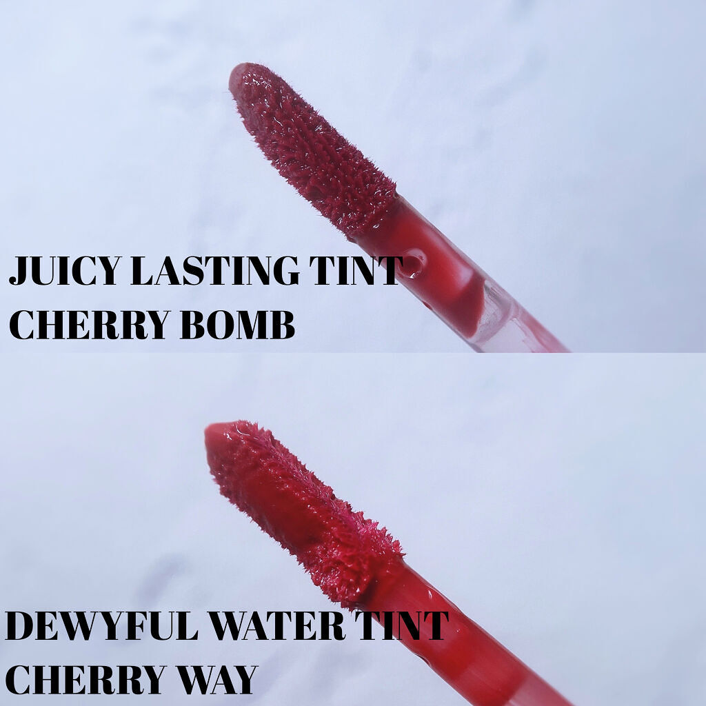 ジューシーラスティングティント/rom&nd/リップティントを使ったクチコミ（2枚目）