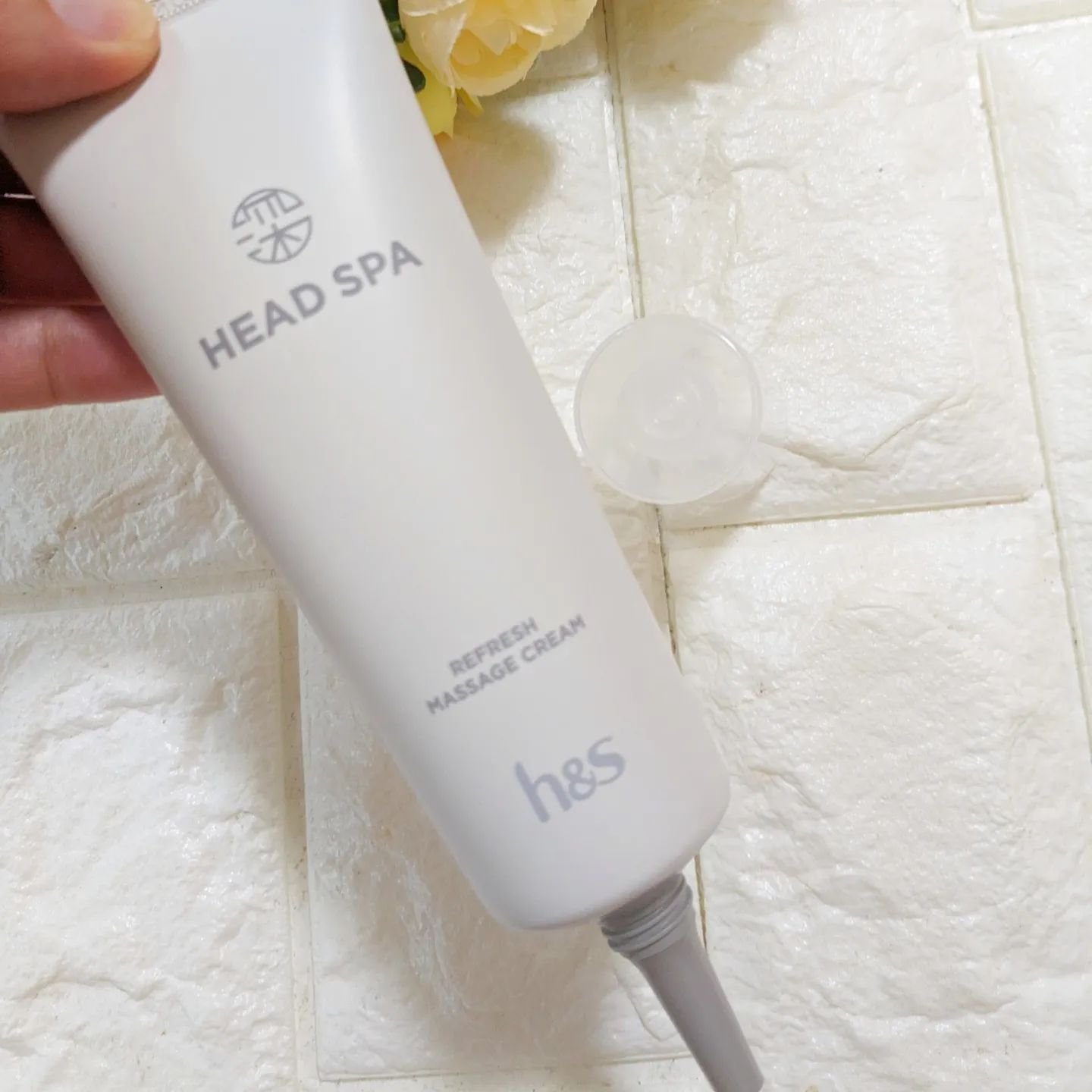 リフレッシュ マッサージクリーム/h&s/洗い流すヘアトリートメントを使ったクチコミ（2枚目）