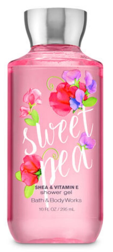 BATH&BODY WORKS SHOWER GEL／Sweet Peaのクチコミ「バス&ボディワークス　シャワージェル　スイートピー

何年か前にサンフランシスコのお土産として.....」（1枚目）