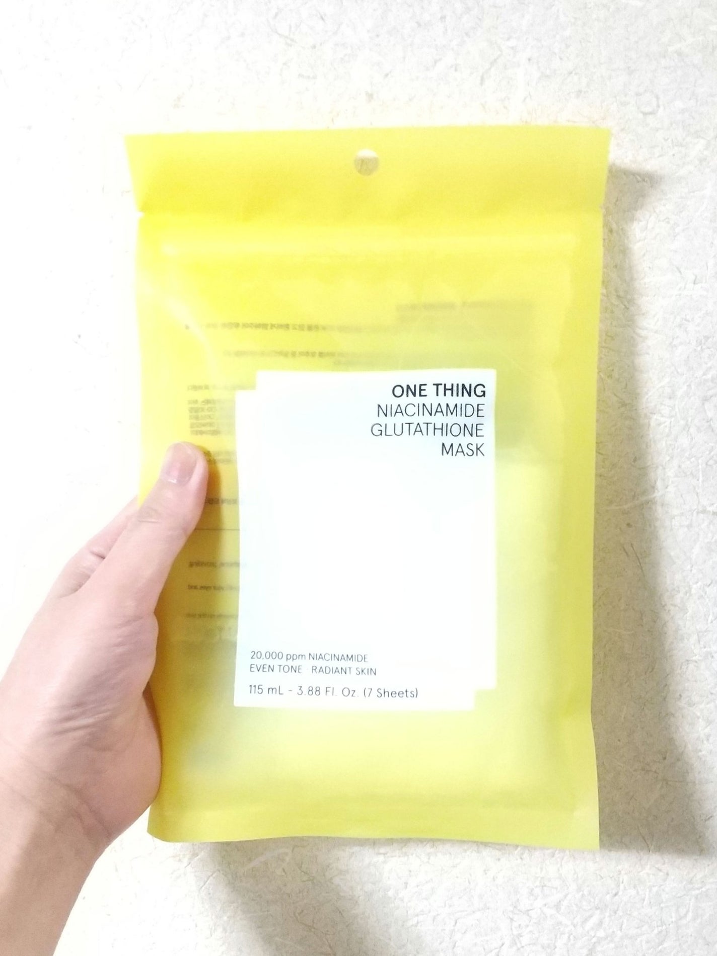 ナイアシンアミドグルタチオンマスク/ONE THING/シートマスク・パックを使ったクチコミ(1枚目)