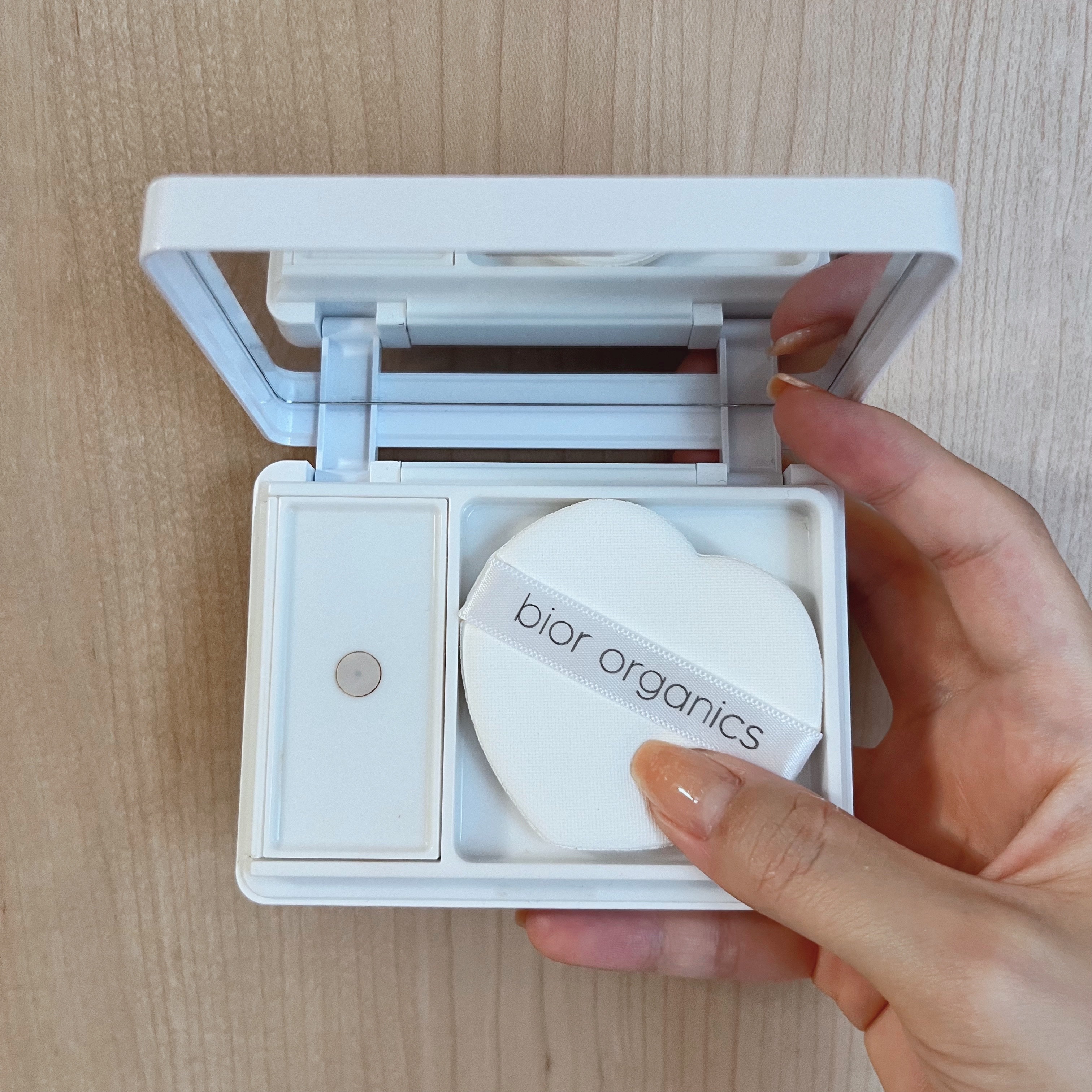 オーガニックアクア エアレスクッション ナチュラビオール/bior oraganics/クッションファンデーションを使ったクチコミ（2枚目）