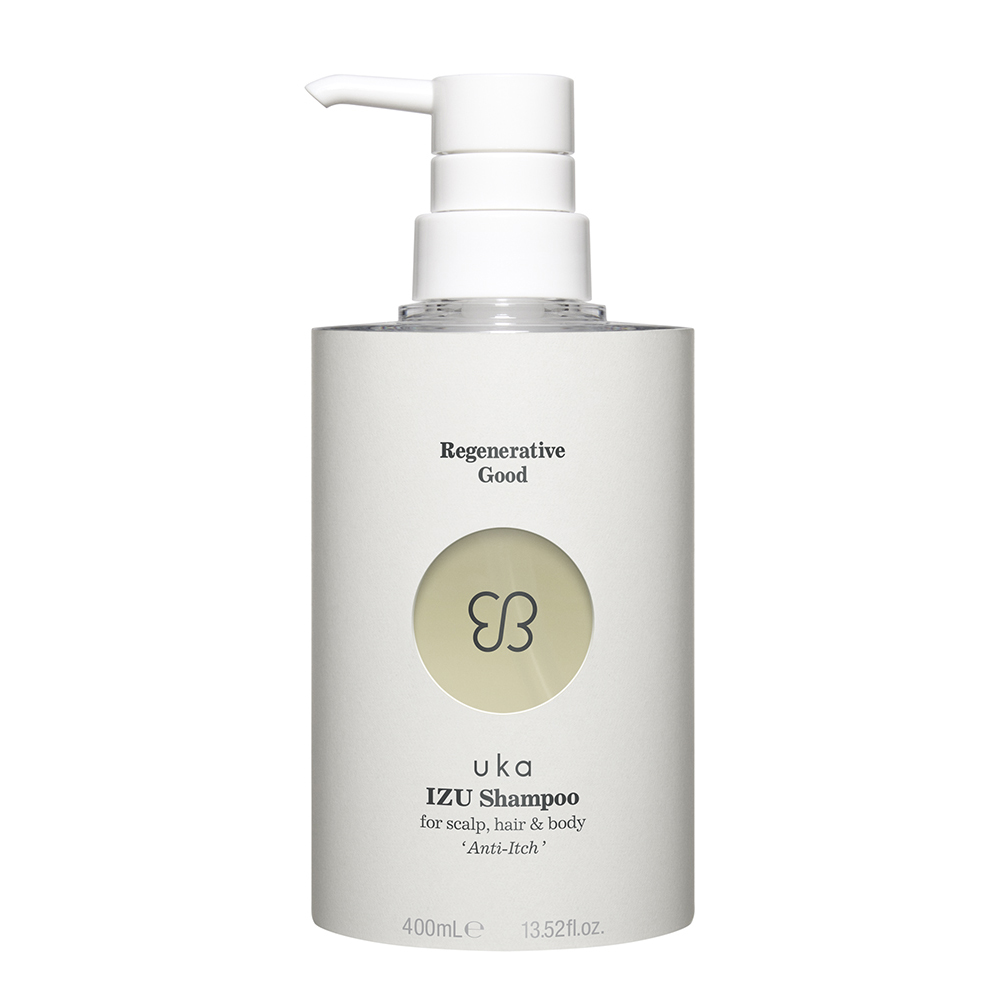 uka IZU Shampoo for scalp,hair&body 'Anti-Itch' ポンプ付き（400ml）