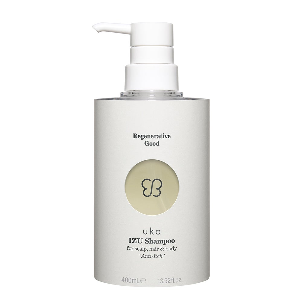 uka IZU Shampoo for scalp,hair&body 'Anti-Itch' ポンプ付き(400ml)