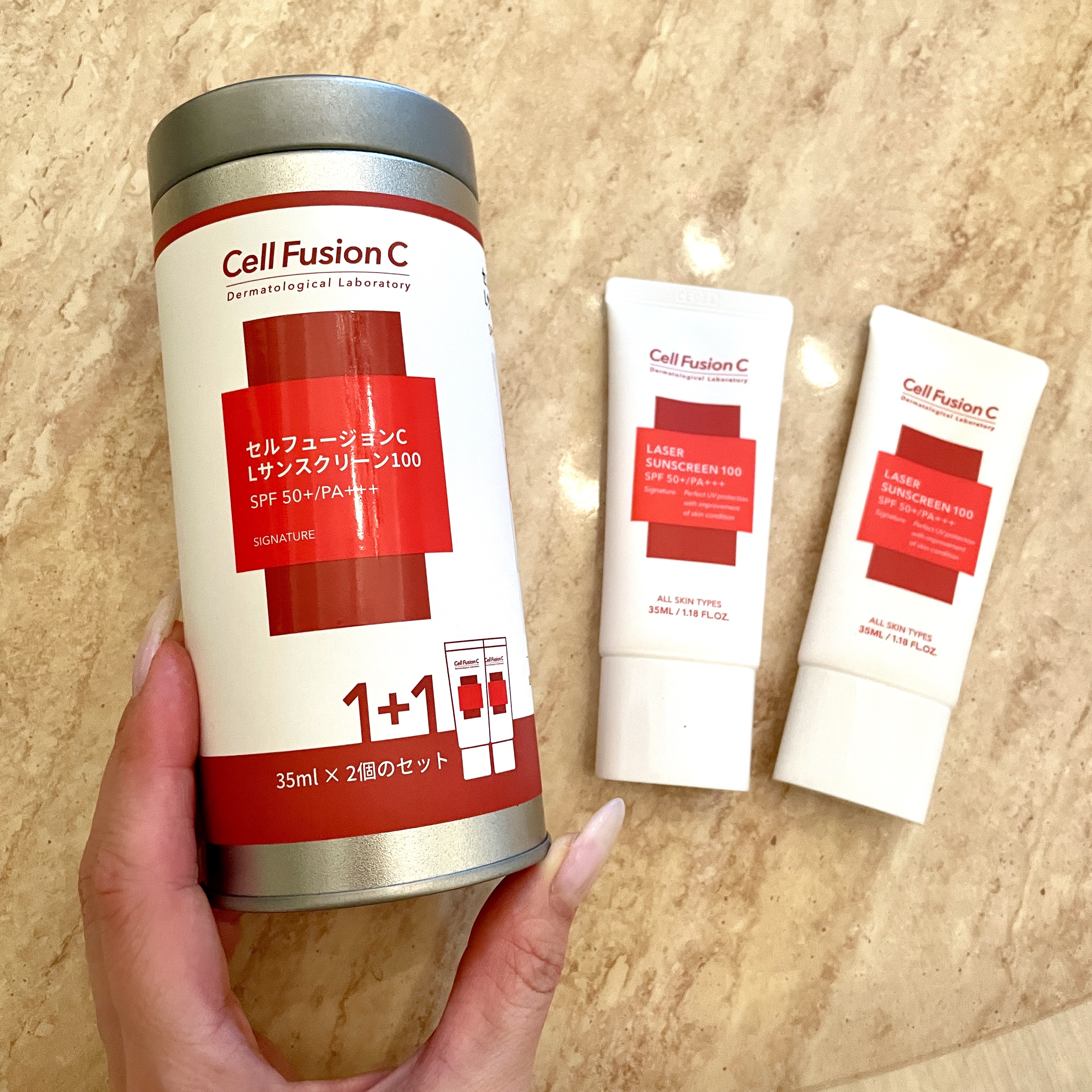 レーザーサンスクリーン 100/Cell Fusion C(セルフュージョンシー)/日焼け止めクリームを使ったクチコミ（1枚目）