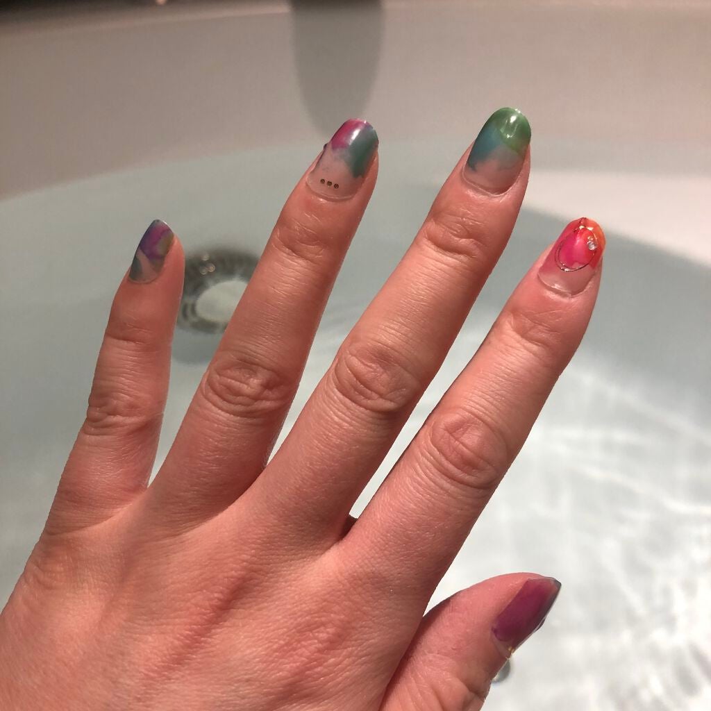 mc ジェルネイルシール/3COINS/ネイルシールを使ったクチコミ(2枚目)