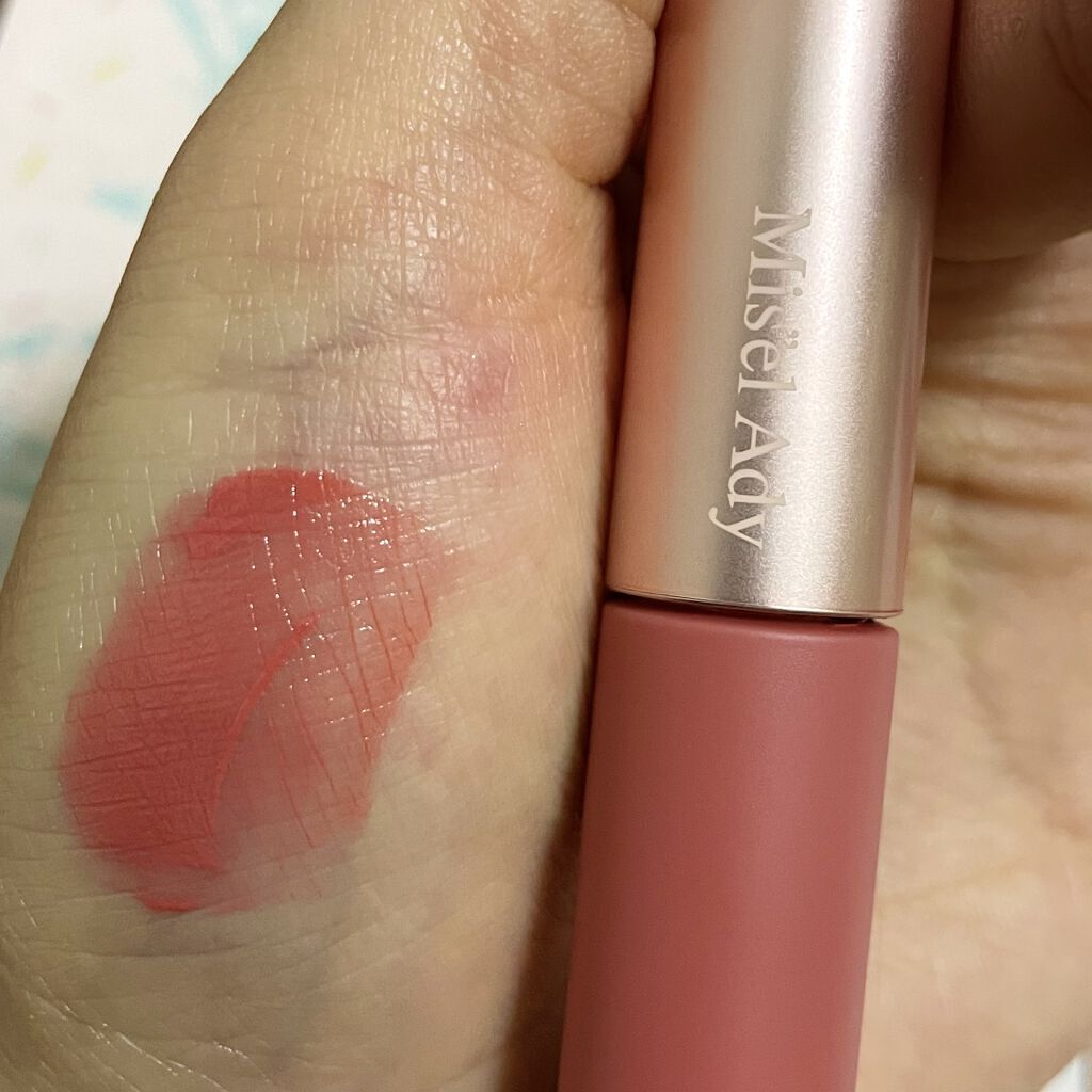 ウォータリーリップティント マット 02 ブライトピンク/ミゼルエディ/リップティントを使ったクチコミ（3枚目）