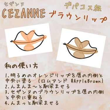 ラスティング リップカラーN/CEZANNE/口紅を使ったクチコミ（2枚目）