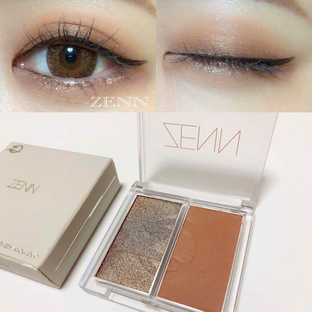 アイシャドウデュオ/ZENN.th/アイシャドウパレットを使ったクチコミ（1枚目）