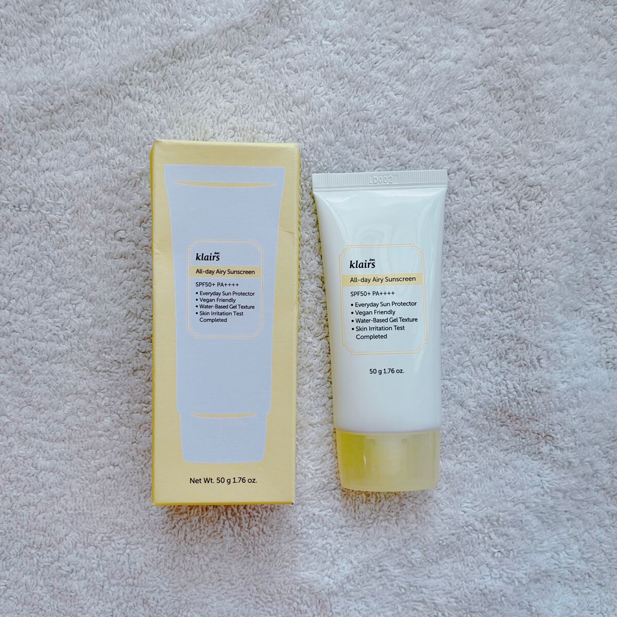 All-day エアリーサンスクリーン50g/Klairs/日焼け止めクリームを使ったクチコミ（1枚目）