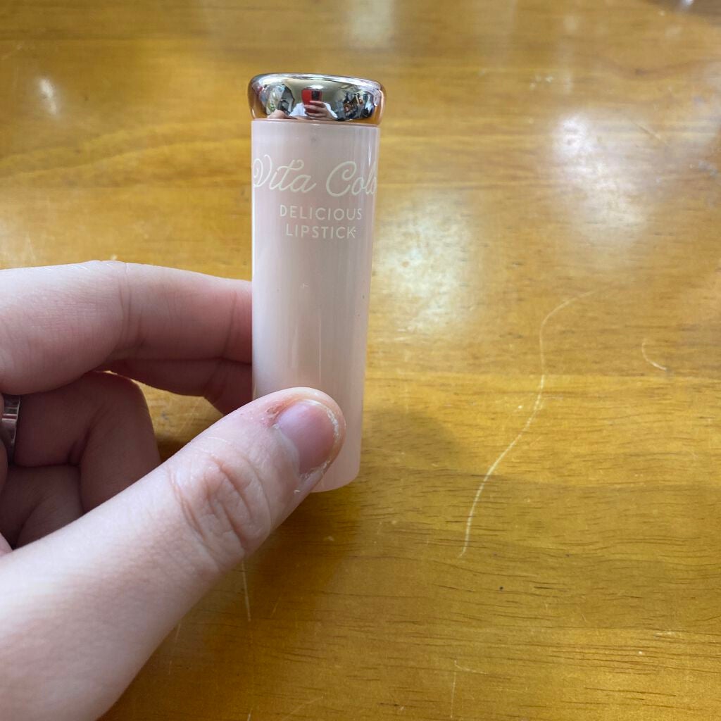 ビタ カラー デリシャス リップスティック /SKINFOOD/口紅を使ったクチコミ(2枚目)