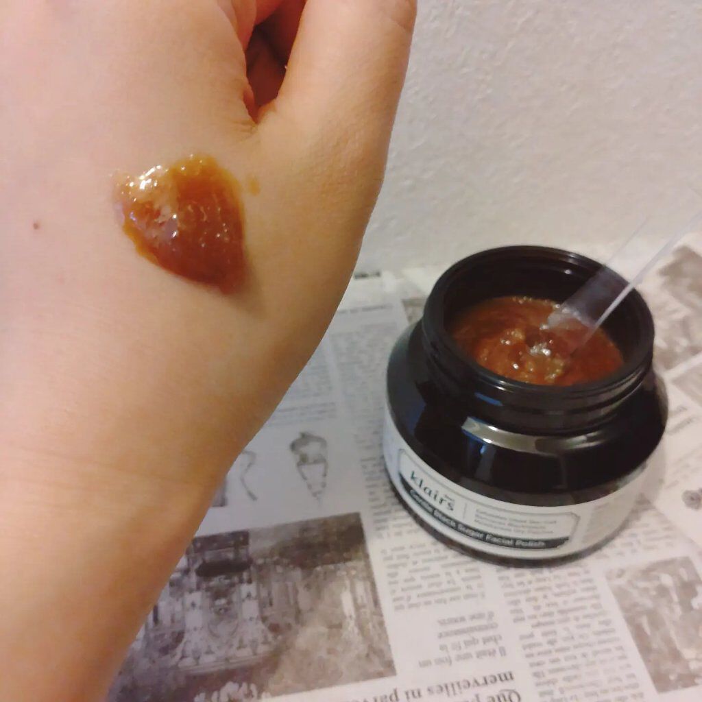 ジェントルブラックシュガーフェイシャルポリッシュ(110g)/Klairs/洗い流すパック・マスクを使ったクチコミ（2枚目）