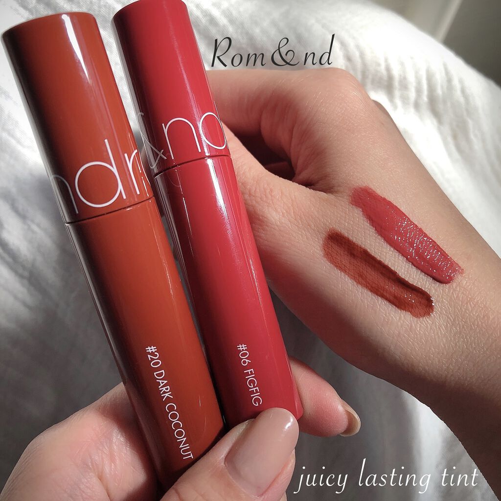 ジューシーラスティングティント/rom&nd/リップティントを使ったクチコミ（1枚目）