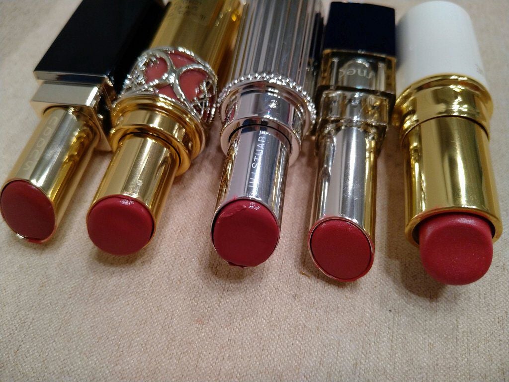 ルージュ ヴォリュプテ シャイン/YVES SAINT LAURENT BEAUTE/口紅を使ったクチコミ(4枚目)