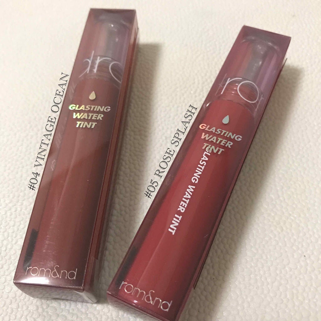 グラスティングウォーターティント/rom&nd/リップティントを使ったクチコミ(1枚目)