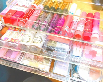 重なるアクリルケース横型3段/無印良品/その他化粧小物を使ったクチコミ(3枚目)