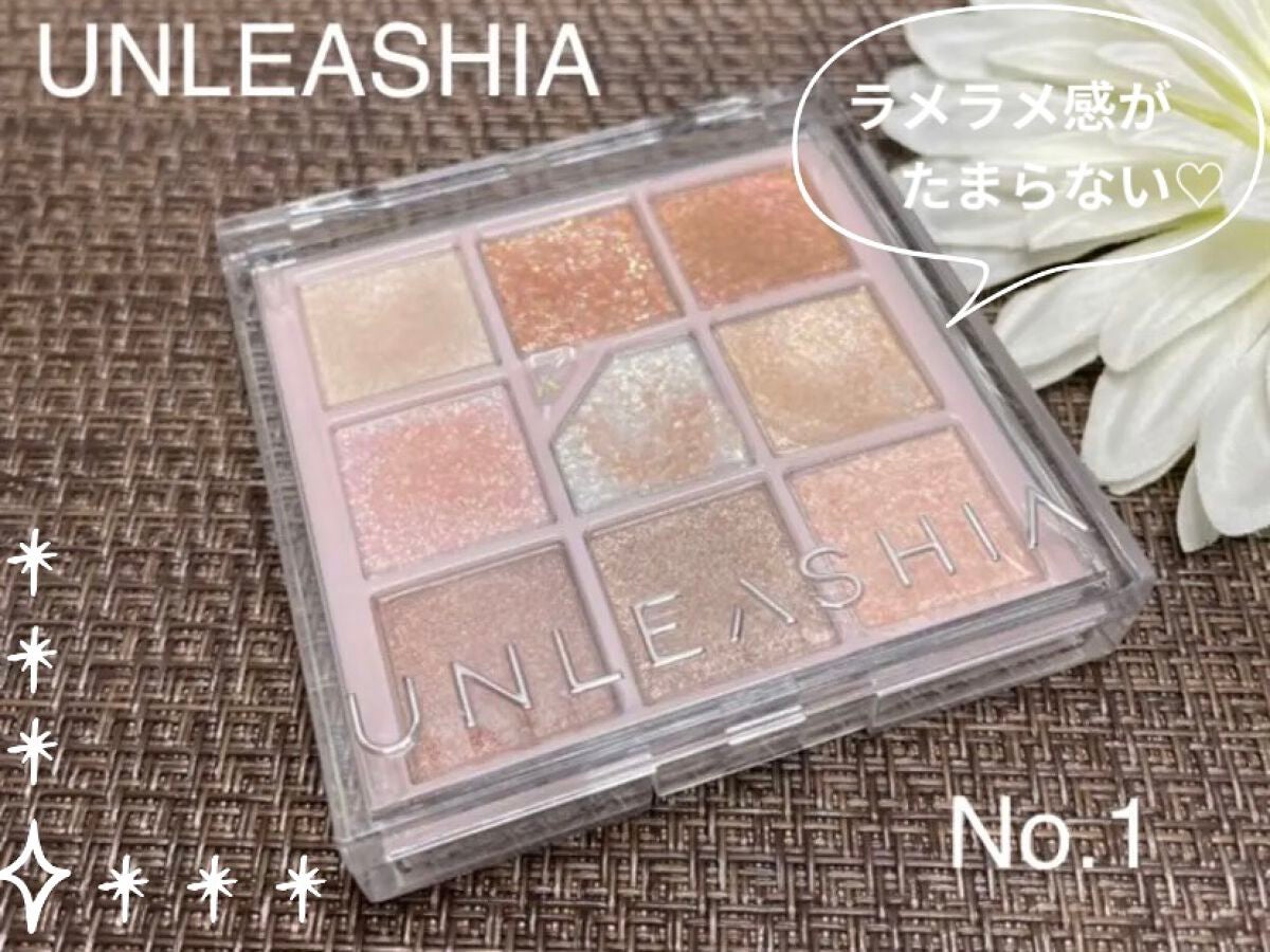 グリッターペディアアイパレット/unleashia/アイシャドウパレットを使ったクチコミ(1枚目)