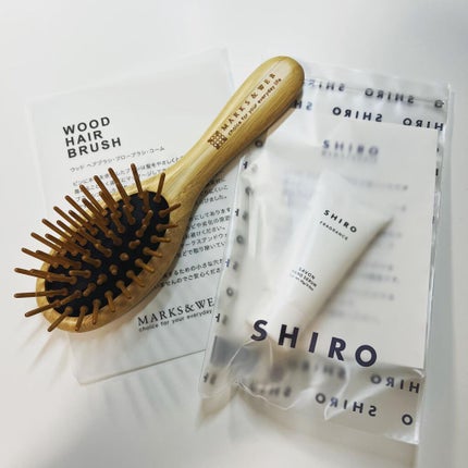 ウッドヘアブラシ ナチュラル S/MARKS&WEB/ヘアブラシの画像