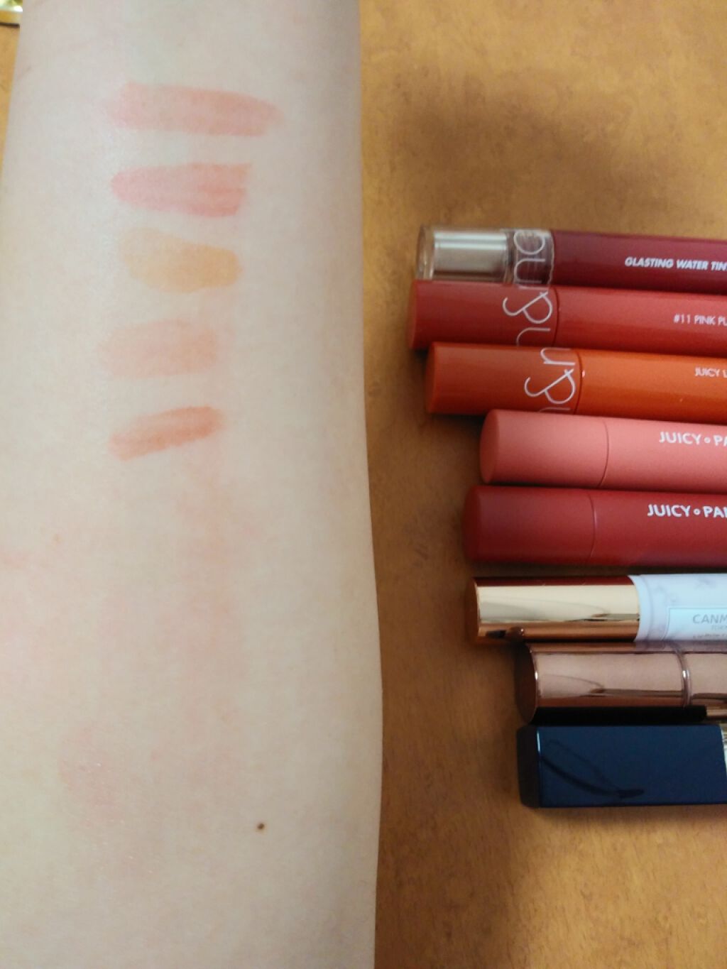 ジューシーラスティングティント/rom&nd/リップティントを使ったクチコミ（3枚目）