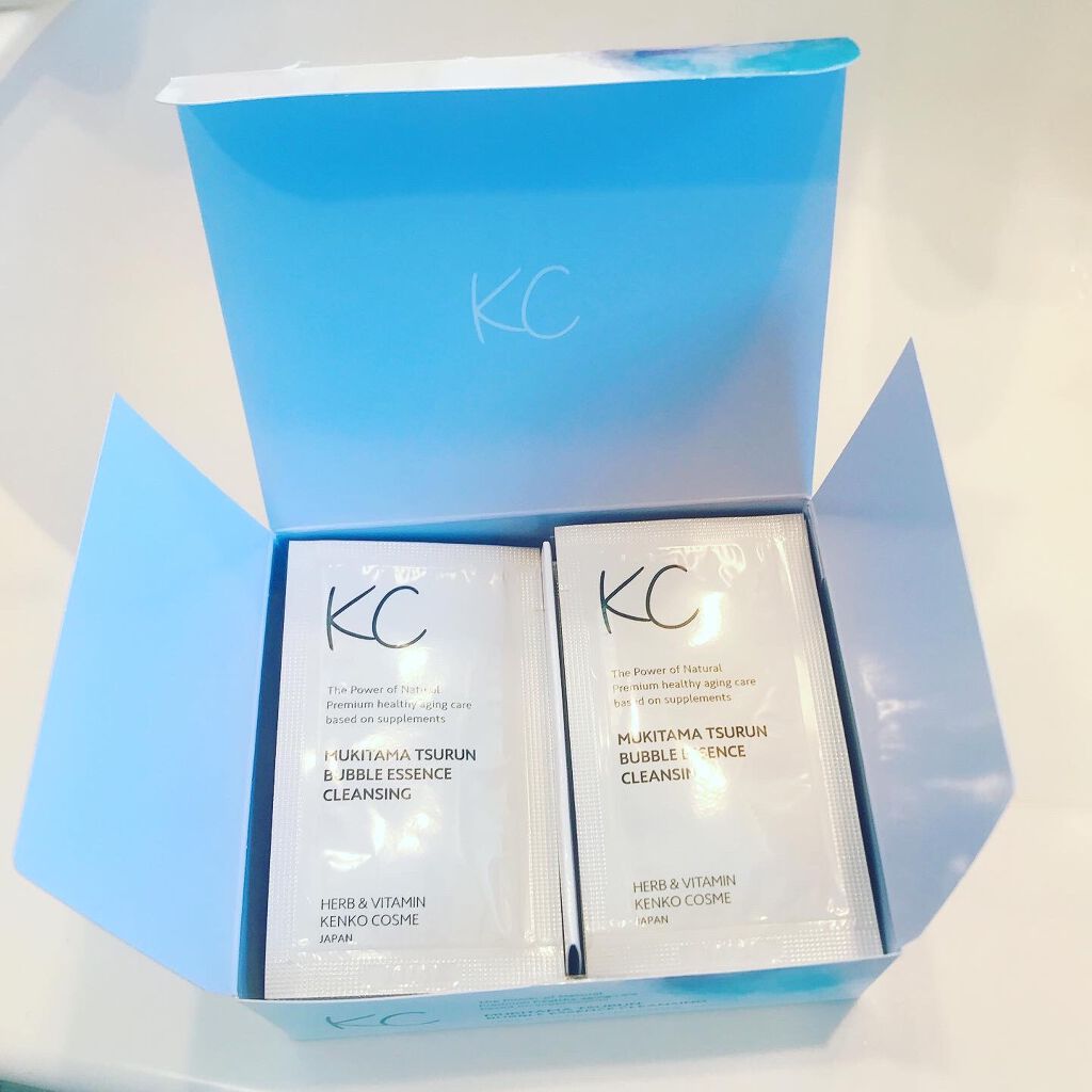 KC むきタマつるん 発泡美容液クレンジング/ハーブ健康本舗/クレンジングジェルを使ったクチコミ（3枚目）