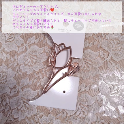 バンスクリップ/DAISO/ヘアアクセサリーを使ったクチコミ(4枚目)