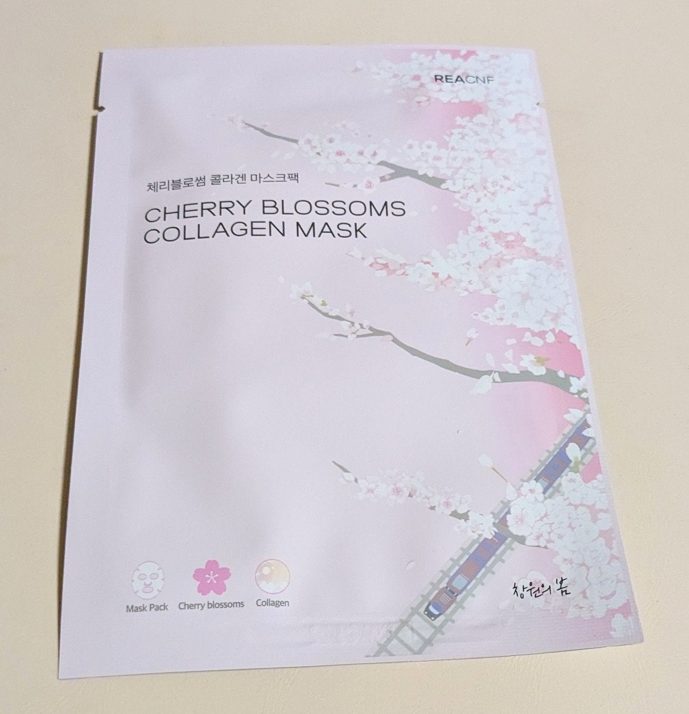 チェリーブロッサム コラーゲンマスク/REACNF/シートマスク・パックを使ったクチコミ(2枚目)