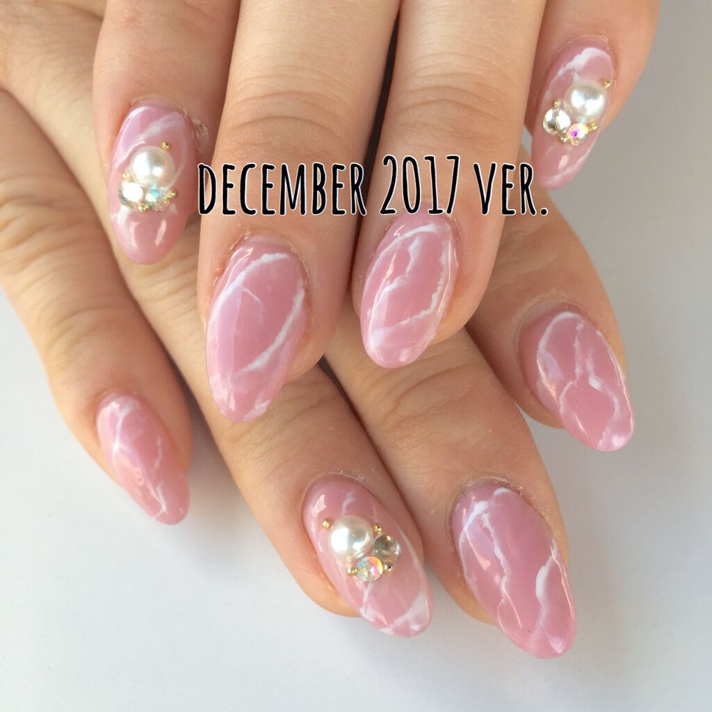 #大理石ネイルのネイルデザイン