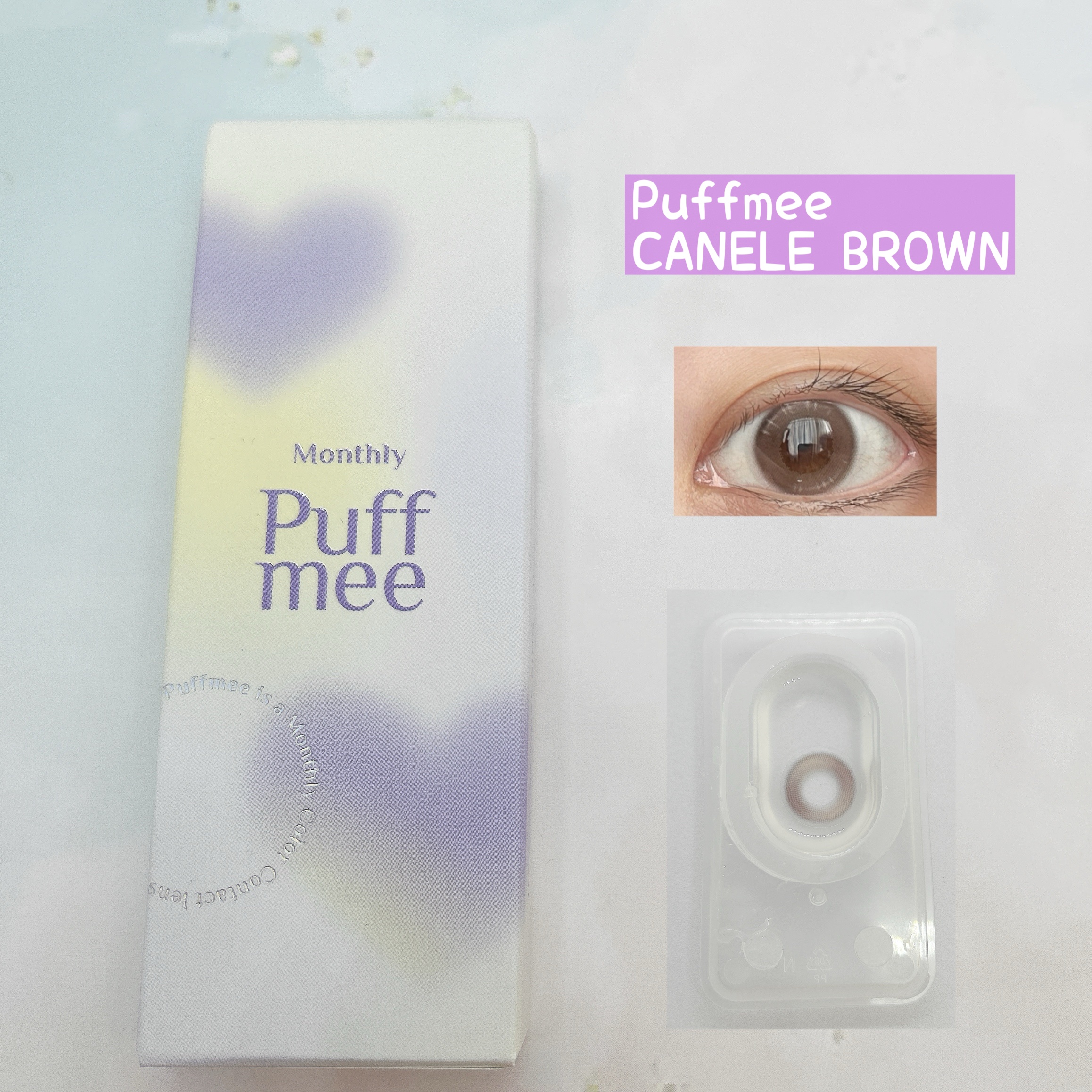 PuffMee/Puff Mee/１ヶ月（１MONTH）カラコンを使ったクチコミ（1枚目）