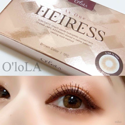 エアリス(Heiress)/OLOLA/カラーコンタクトレンズを使ったクチコミ(1枚目)