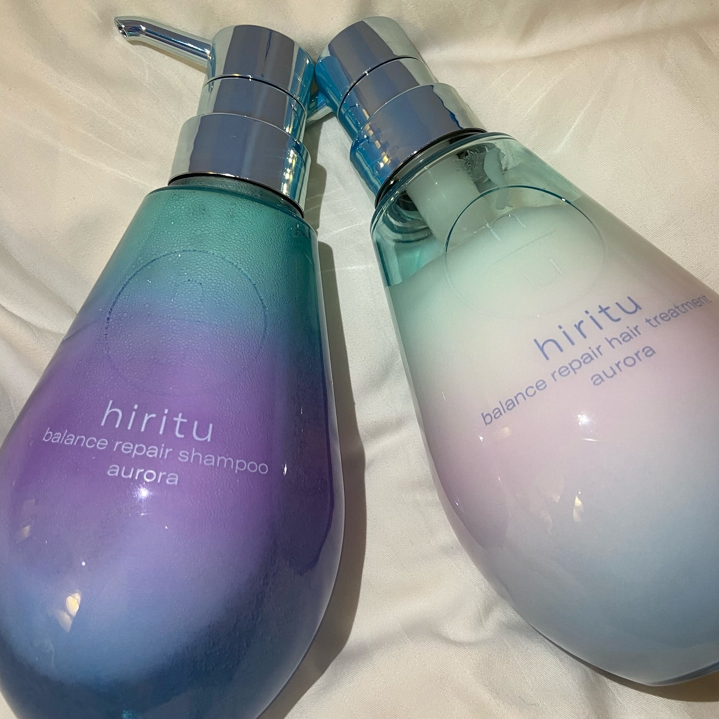 ヒリツ バランスリペアヘアオイル オーロラ/hiritu/ヘアオイルを使ったクチコミ（3枚目）