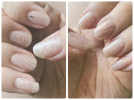 ノンワイプトップコート/セリア/ジェルネイルを使ったクチコミ(1枚目)