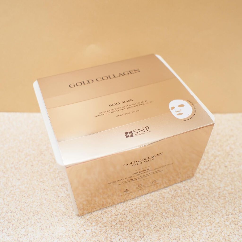 ゴールドコラーゲンデイリーマスク/SNP/シートマスク・パックを使ったクチコミ（2枚目）
